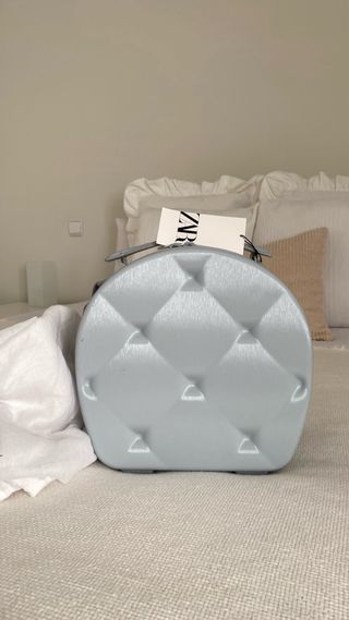 Maleta pequeña Zara mujer azul