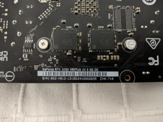 MSI RTX 3050 Ventus 2X OC 6GB GDDR6 con caja