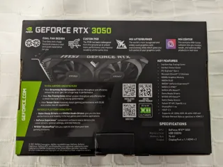 MSI RTX 3050 Ventus 2X OC 6GB GDDR6 con caja