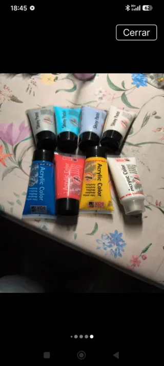 Lote Pinturas Acrílicas Shiny Pastel