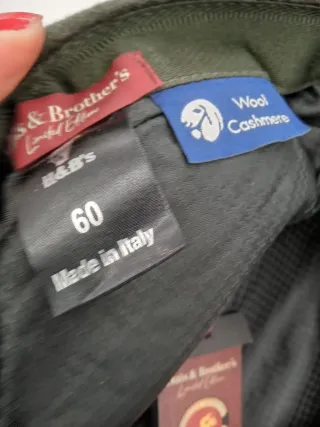 Basco lana e cashmere verde oliva H&B's t.60