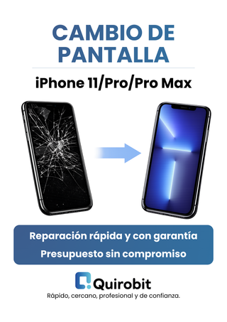 Cambio de pantalla iPhone 11/Pro/Pro Max