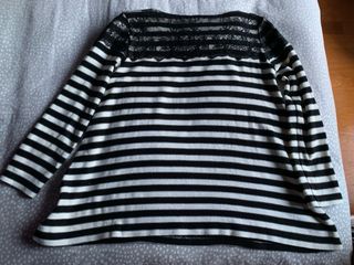 Jersey Zara Rayas y Puntilla Talla M