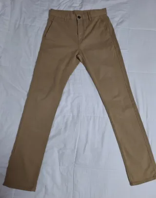 Pantalón Chino Zara Hombre Talla 36 Beige