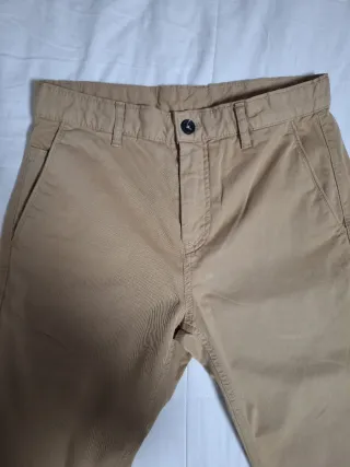 Pantalón Chino Zara Hombre Talla 36 Beige