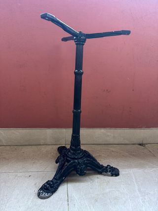 Pie de mesa hierro forjado