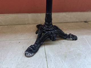 Pie de mesa hierro forjado