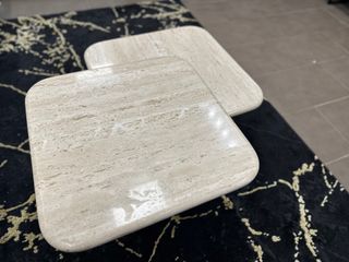 Conjunto 2 Mesas Centro Travertino