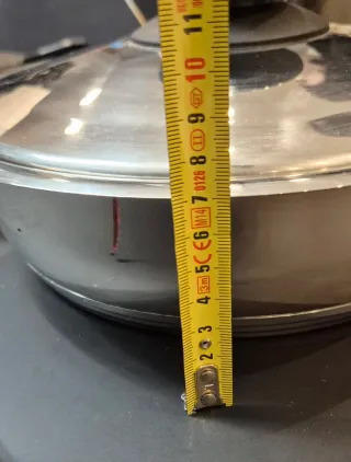 Pentola 1810inox con coperchio termometro