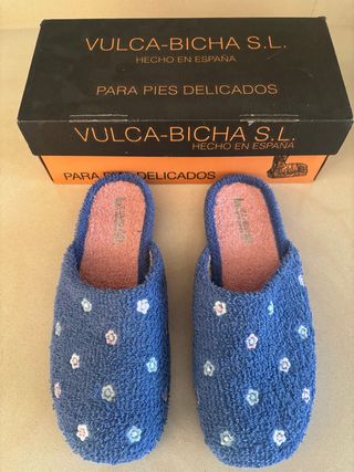 Zapatillas Vulca-Bicha Mujer Talla 41 Flores