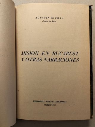 MISIÓN EN BUCAREST