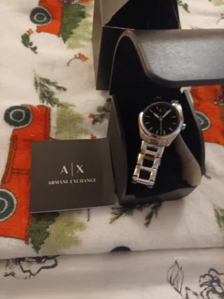 Reloj Armani Hombre Plata Negro