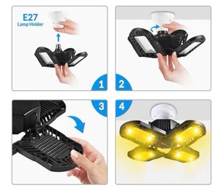 POTENTE BOMBILLA LAMPARA LED 120W 12.000 lumen