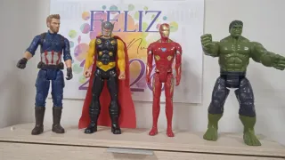 Figuras Superhéroes Marvel (Capitán América, Thor,