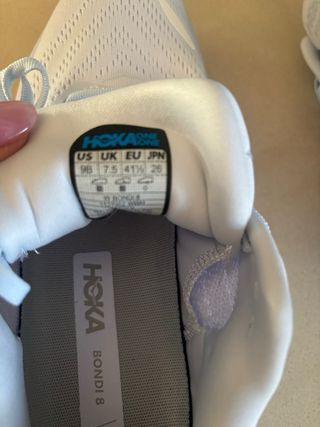 Zapatillas Hoka Mujer Blancas Talla 40.Mal tallado