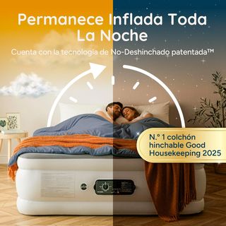 Colchón Hinchable king size 150x200 con bomba