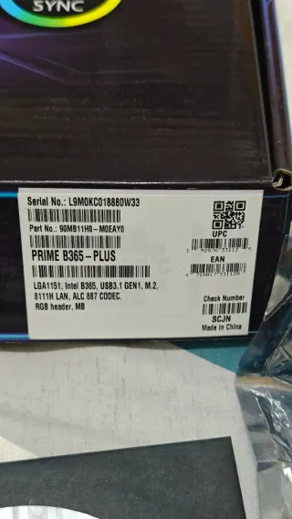 Placa Base ASUS PRIME B365-PLUS