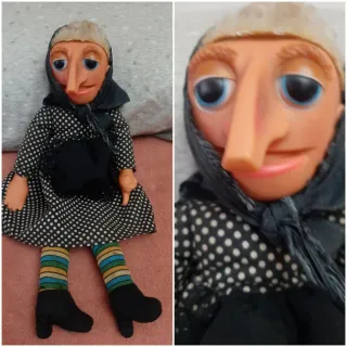 Muñecos Macario y Doña Rogelia Vintage