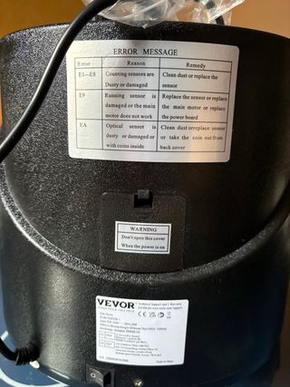 VEVOR Clasificadora Monedas EURO