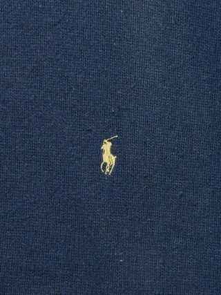 Polo Ralph Lauren Suéter Azul Marino Retro Chic