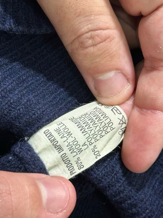 Polo Ralph Lauren Suéter Azul Marino Retro Chic