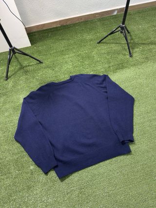 Polo Ralph Lauren Suéter Azul Marino Retro Chic