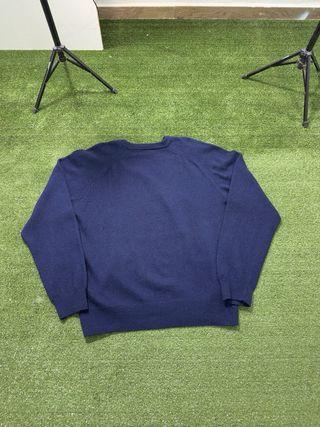 Polo Ralph Lauren Suéter Azul Marino Retro Chic