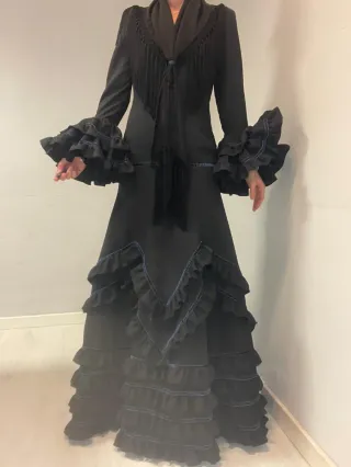 Flamenca Verde..azul ect talla 34. Hasta 48