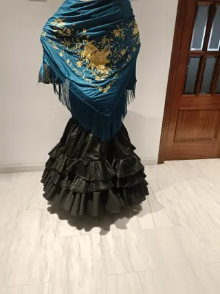 Vestido de gitana negro lunares