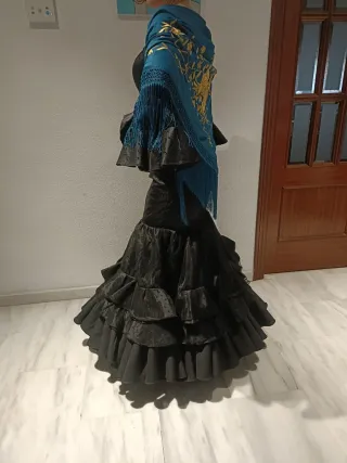 Vestido de gitana negro lunares