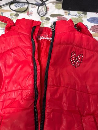 Abrigo acolchado niña rojo talla 8