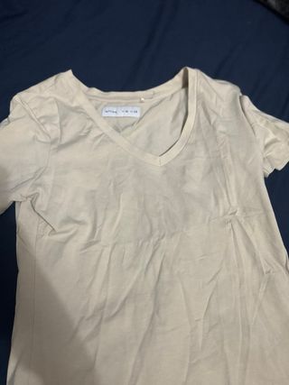 Camiseta Zara Talla Única Blanca