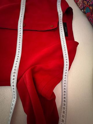 Sobretodo Antelina Zara Rojo