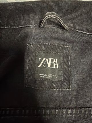 Chaqueta vaquera Zara negra