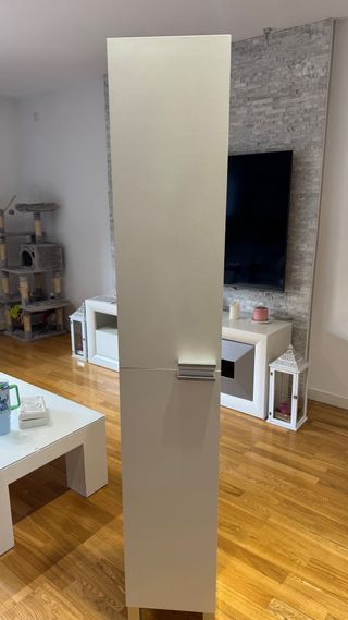 Colonna da bagno bianca 30x182x25cm