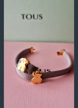 Conjunto Tous: Pulsera y Anillo Oro 18k