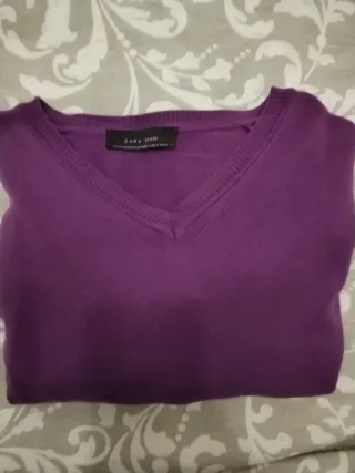 Jersey morado cuello V