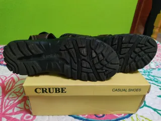 Sandalias de piel hombre Crube marrones