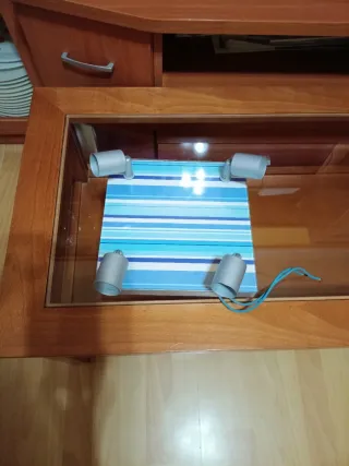 Lámpara infantil a rayas