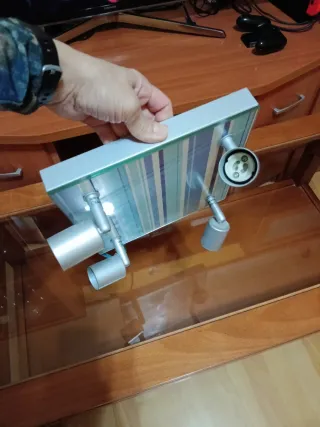 Lámpara infantil a rayas