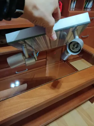 Lámpara infantil a rayas