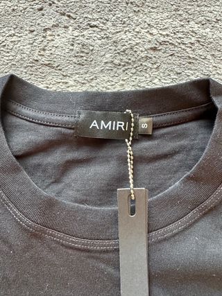 Maglietta Amiri Nera con Logo