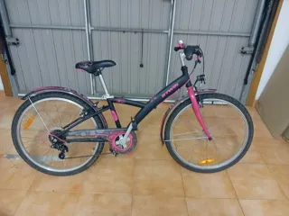 Bicicleta B'Twin 24 Nero e Rosa