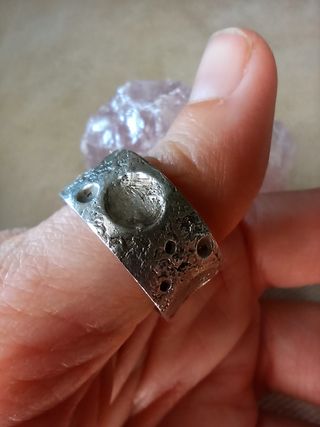 Anillo de plata con diseño