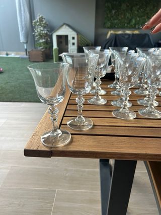 Copas de cristal antiguas