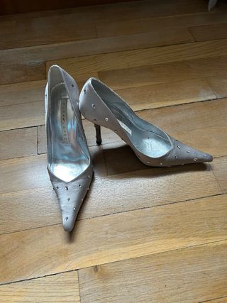 Zapatos Pura Lopez fiesta plateados