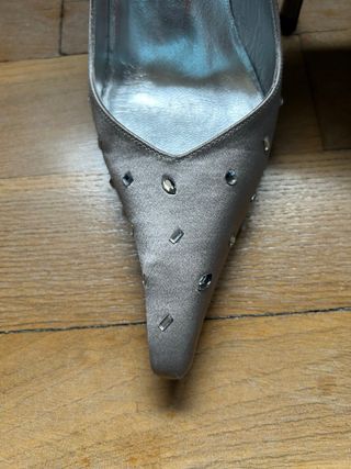 Zapatos Pura Lopez fiesta plateados