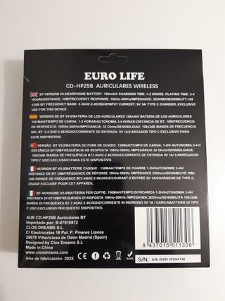 Auriculares Bluetooth Negros