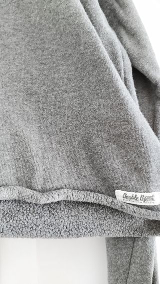 Sudadera gris cropped Double Agent