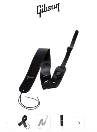 Correa Gibson Troubadour Negra Cuero. A estrenar